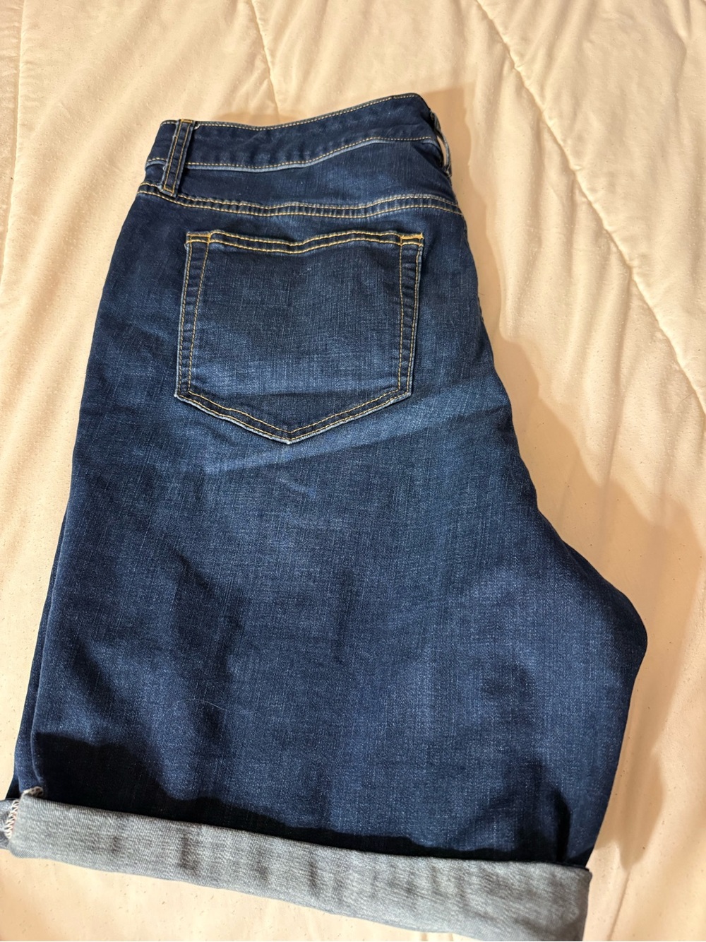 torrid Dark Indigo High-Rise Denim Bermuda Shorts - Picture 8 of 10